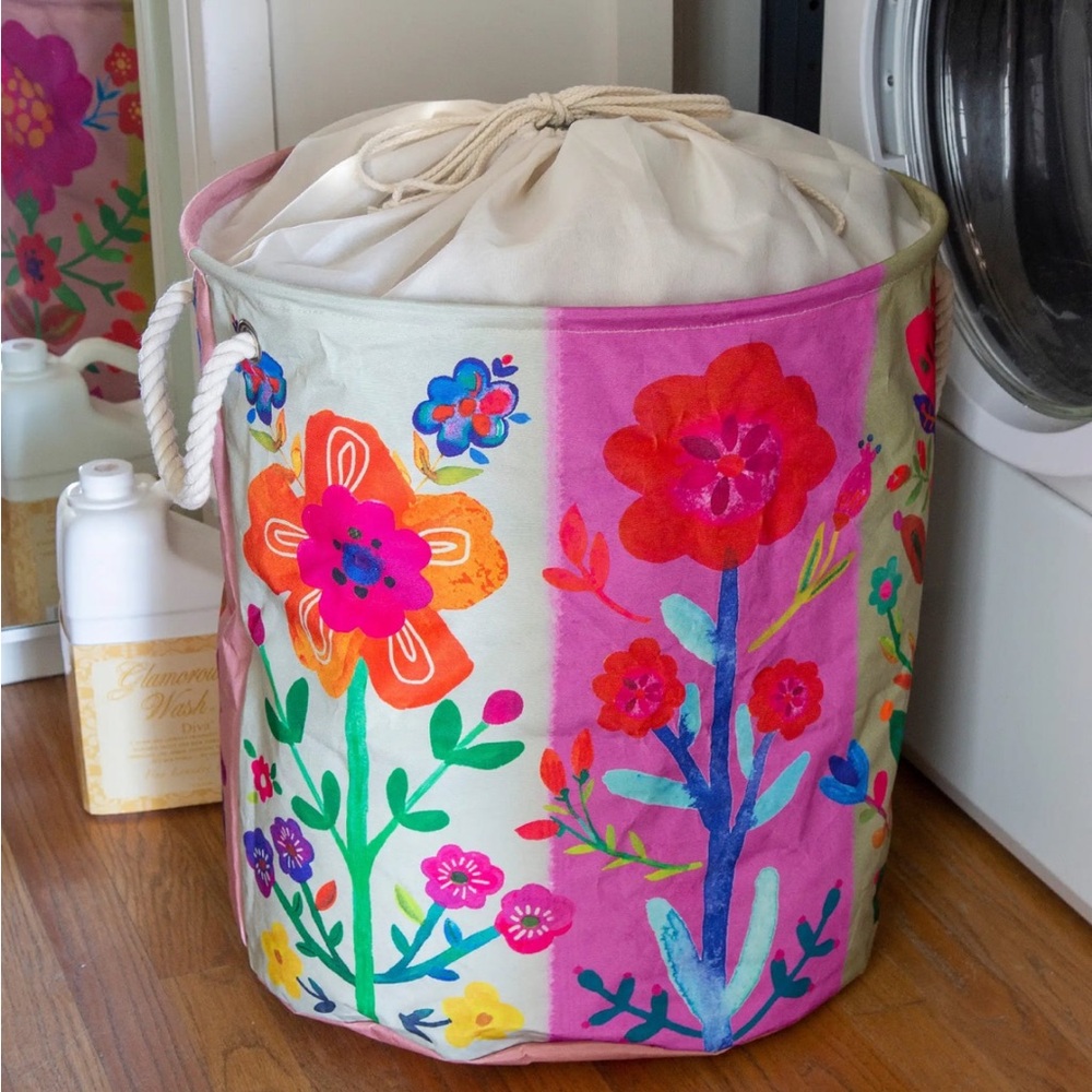 Boho Printed Laundry Hamper - Floral